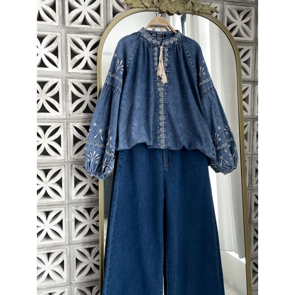 Otivia Denim Top